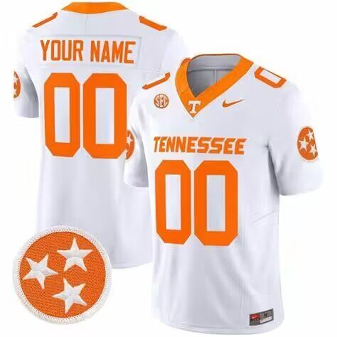 Men 2024 Tennessee Volunteers Custom white nike jersey ->youth mlb jersey->Youth Jersey